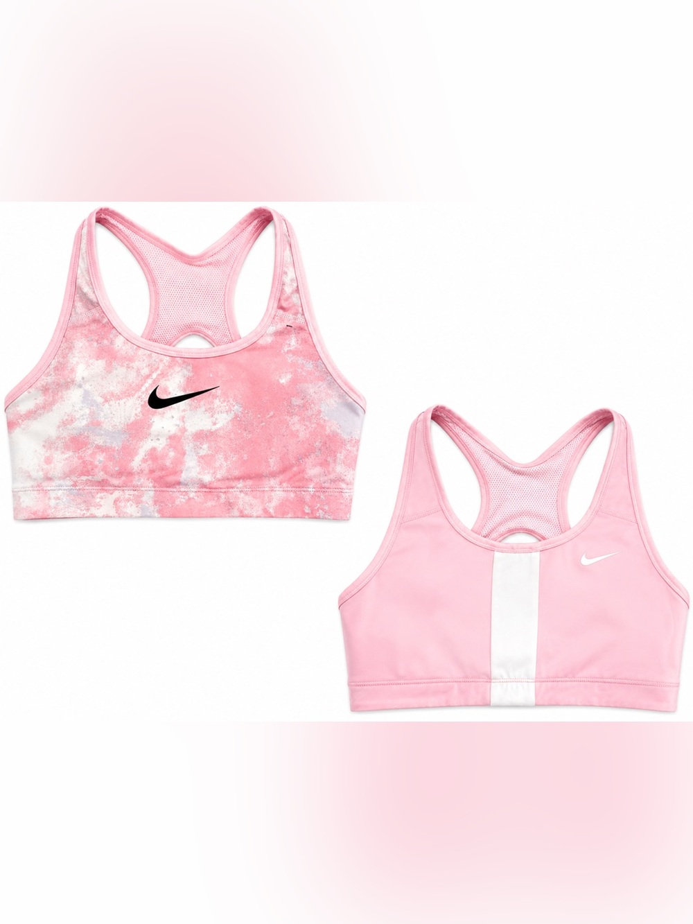 Nike Dri-FIT Reversible Pink Tie Dye Racerback Sports Bra Medium